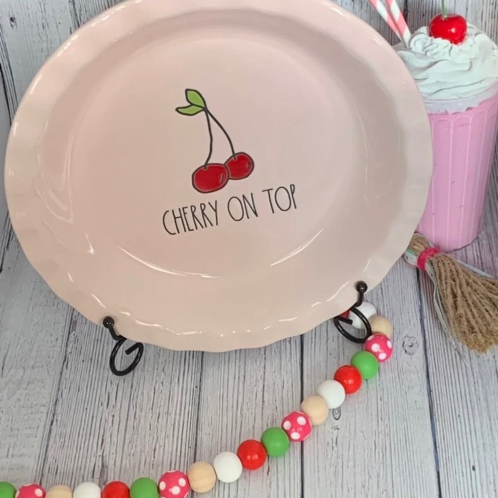 Rae Dunn Cherry On Top Pie Plate 🍒